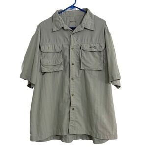Natural Gear Mens Sierra Fishing Shirt Short Sleeve Nylon Vented XL